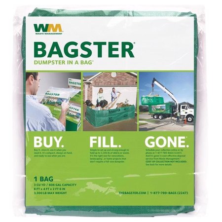 Wm Bagster 606 gal Dumpster In A Bag Open 3CUYD